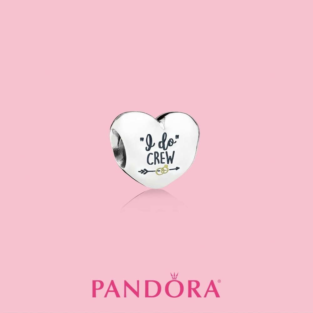 SUPER RARE! Pandora I Do Crew Wedding Heart Charm